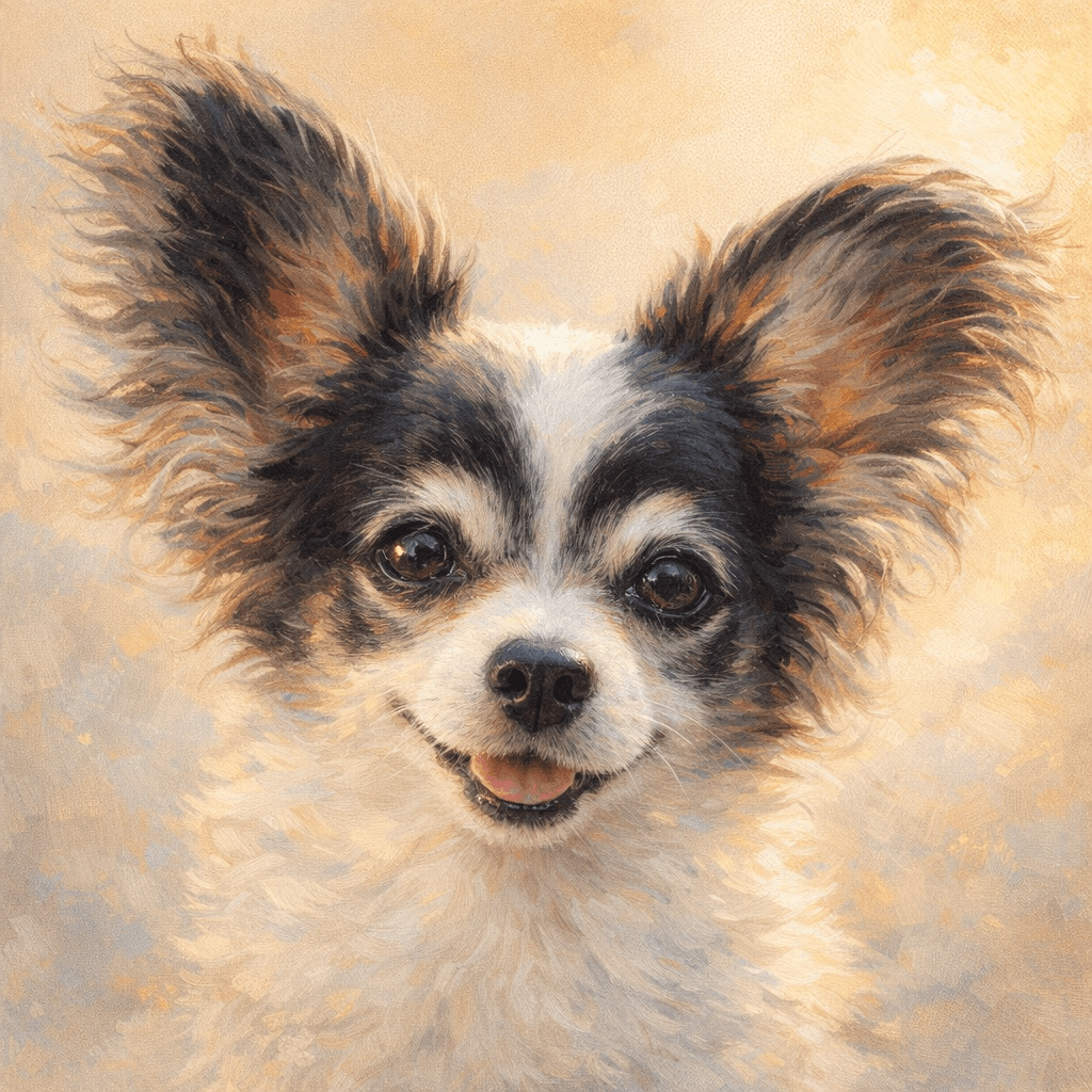 Float-Framed Canvas featuring AI pet portrait