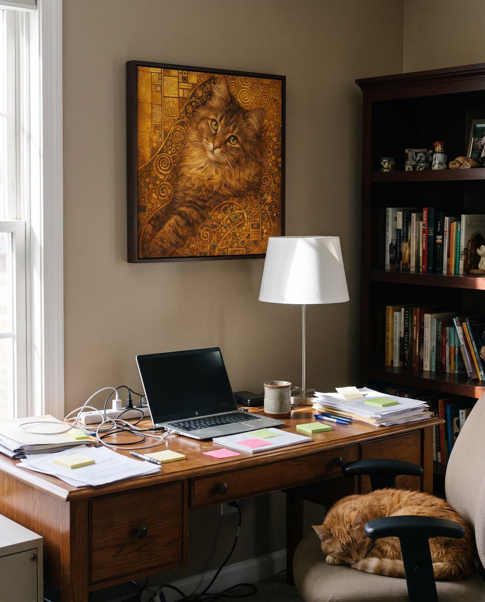 Float-Framed Canvas featuring a pet portrait