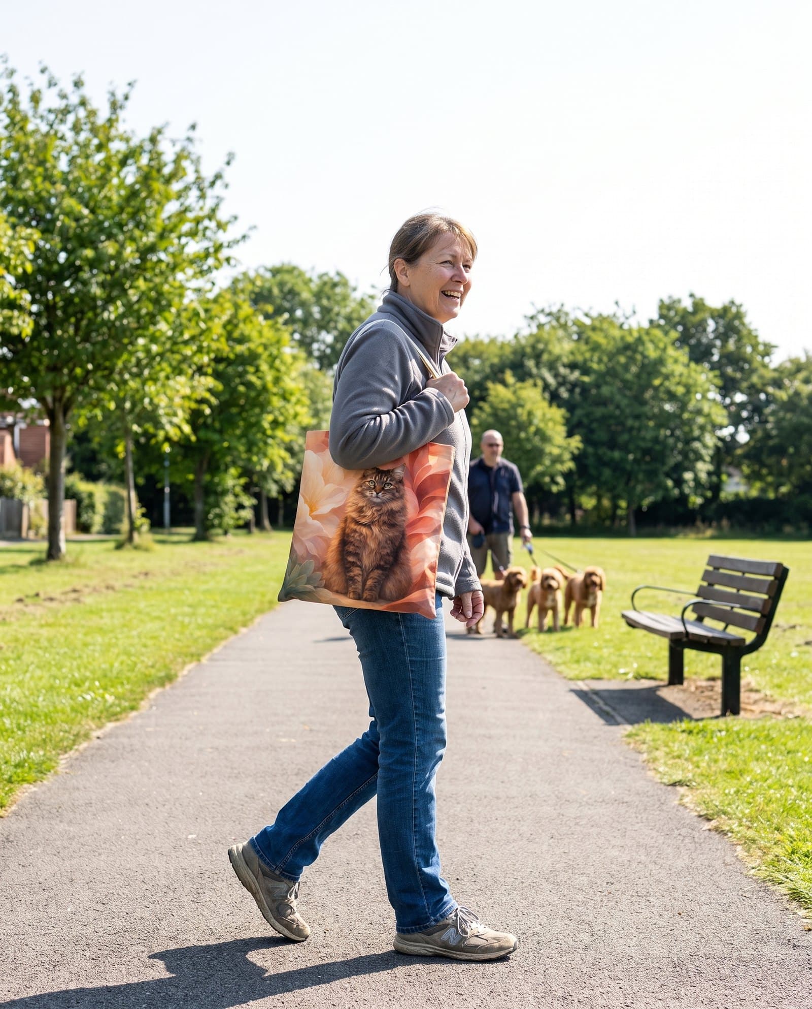Canvas Tote featuring a pet portrait