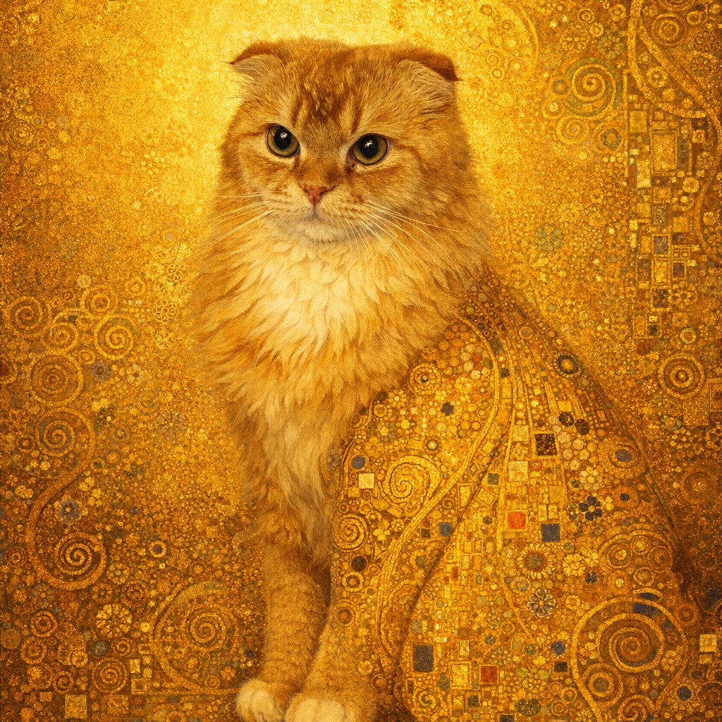 Klimt Gold — Painted Whiskers